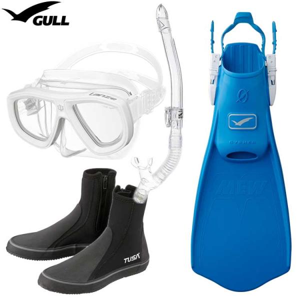 [ GULL ] ランツェ + ミューサイファー ダイビング用 軽器材4点セット