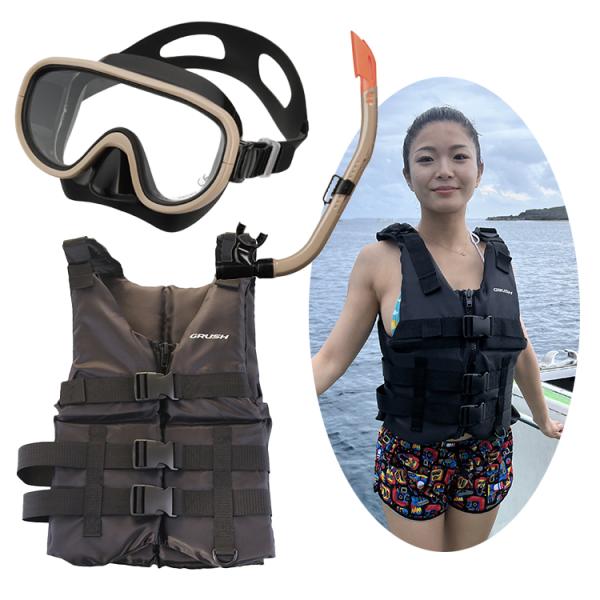 [ ReefTourer ] リーフツアラー シュノーケリング+ベスト3点セット　（大人用） RC0...