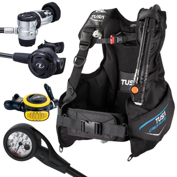 [ TUSA ] BC0602B + RS1103J ダイビング重器材4点セット