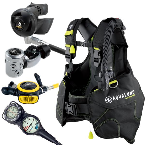 [ AQUALUNG ] アクアラング WAVE + SUMERGE MARK II 重器材4点セッ...