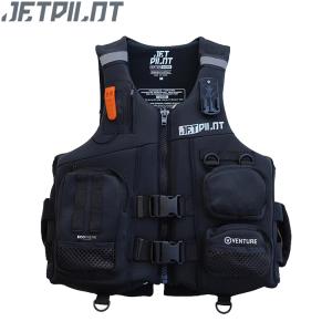 [ JETPILOT ] ジェットパイロット　JA24218V ベンチャー F/E ネオ CGAベスト [ ブラック ] ウエイクボード ジェットスキー ライフジャケット 水上バイク｜エムアイシー21