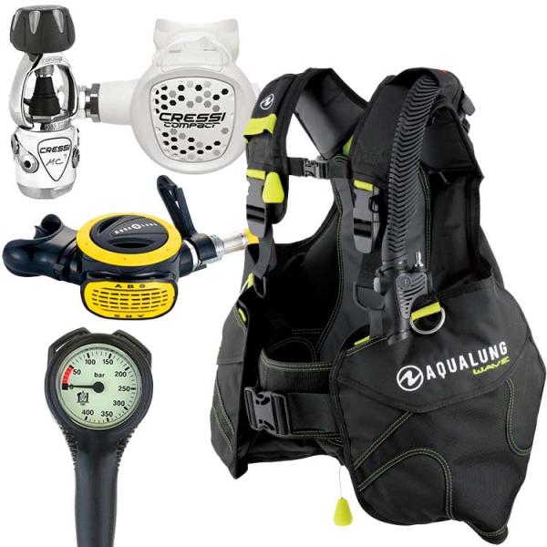 [ アクアラング ] ウェーブ AQUALUNG WAVE BC + クレッシーサブ MC9/COM...