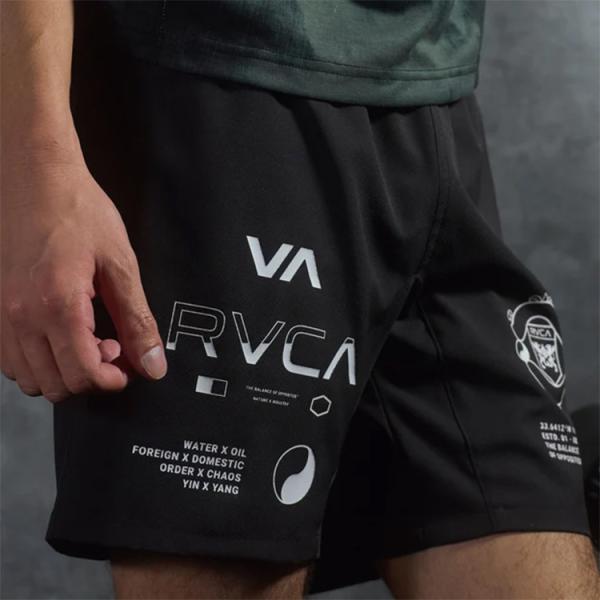 [ RVCA ] SPORT メンズ SPIRIT ALL OVER SPORTS SHORTS シ...
