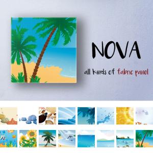 アートパネル 海 おしゃれ 壁掛け 絵 北欧 ファブリックパネル ヤシの木 バカンス 南国 ハワイアンデザイン サーファー ビーチ パラソル ハワイ 島 砂浜 快晴