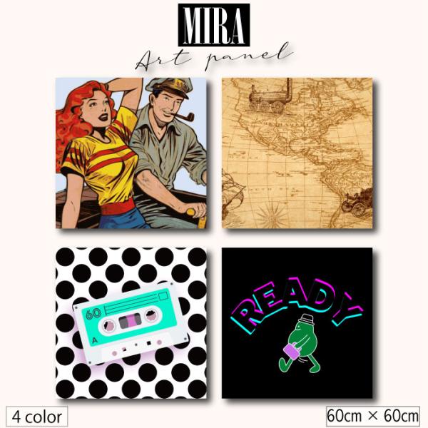 アートパネル モダン ヴィンテージ レトロ アメリカン コミック 漫画 アート 80年代 地図 カセ...