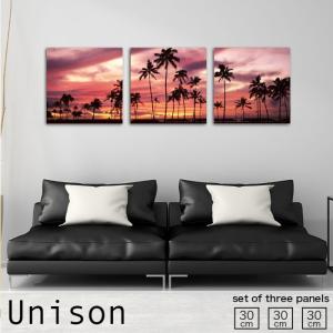 アートパネル 波 海 夕焼け 空 夕日 ブルー 自然 風景 おしゃれ 壁掛け