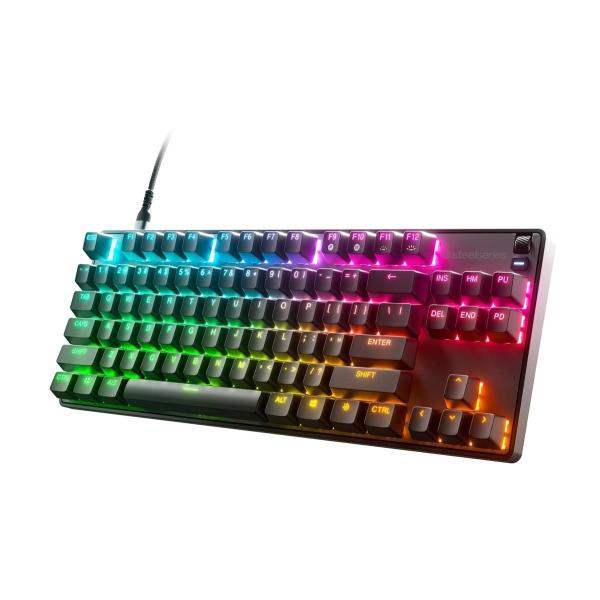 SteelSeries Apex 9 TKL US ゲーミングキーボード テンキーレス 有線 英語配...