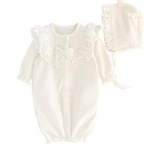 Coral Way セレモニードレス ベビー服 新生児パジャマ 出産祝い お宮参り用ベビードレス スウィ