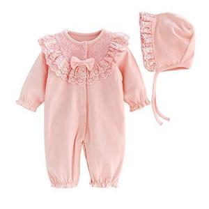Coral Way セレモニードレス ベビー服 新生児パジャマ 出産祝い お宮参り用ベビードレス スウィ