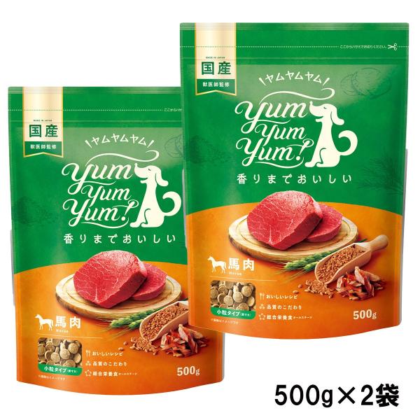 500g×2袋セット ヤムヤムヤム Yum Yum Yum 馬肉 ドライタイプ 500g ドライフー...