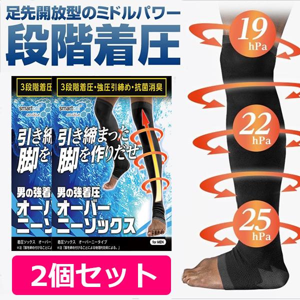 メンズ 着圧 ソックス 2足セット フットメイク着圧ソックス 着圧ソックス 寝るとき メンズ 男性用...