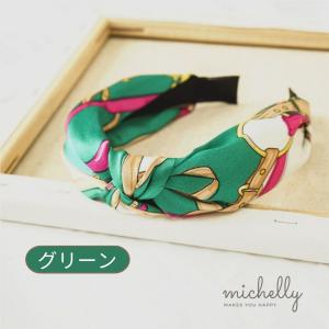カチューシャ スカーフ柄 大人 アレンジ リボ...の詳細画像4