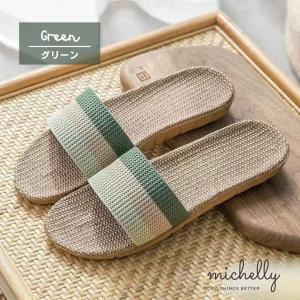 スリッパ サンダル 麻 リネン 軽い 室内 屋...の詳細画像4