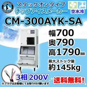 ホシザキ（HOSHIZAKI） CM-300AK-SAF 製氷機 チップアイス スタック