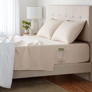 Amazonベーシック 寝具カバーセット マイクロファイバー 伸縮性ポケット付き カーネーションブラッシュ クイーン