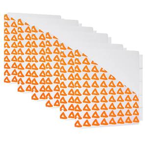 Amazonベーシック プラスチックバインダーインデックス 5山 差し替え可能なクリアタブ 6セット