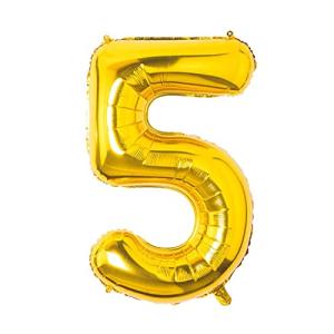 風船 バルーン ゴールデン 飾り付け 数字5 ナンバー 32インチ 大きい 誕生日 ハッピーバースデー 記念日 パーティー