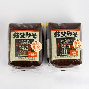 秩父みそ 田舎みそ 1kg（500g x 2パック）【新井武平商店（あらいぶへいしょうてん 埼玉県秩父郡皆野町）送料別】【HZ】｜michinoekihanazono