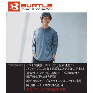 BURTLE バートル ロングTシャツ(ユニセ...の詳細画像1