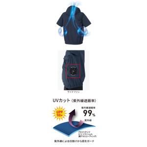ボルトクール ペルチェ空調半袖ブルゾン+ファン...の詳細画像2