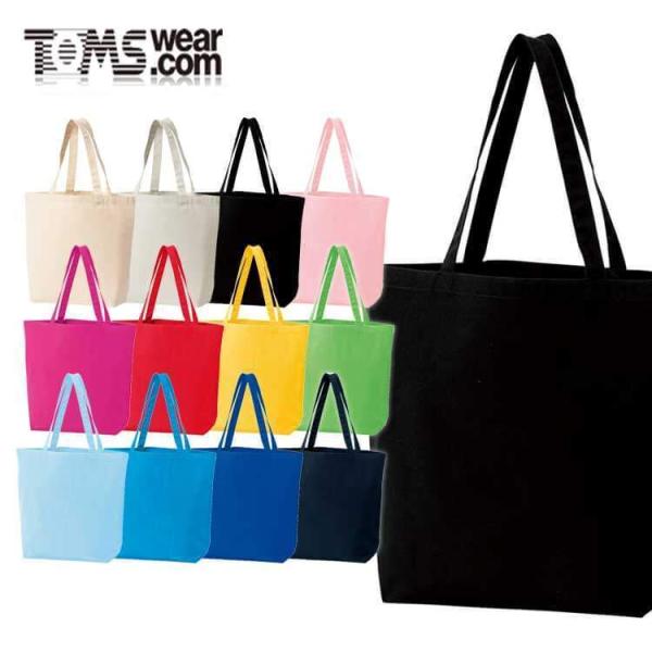 TOMS トムス キャンバストートバッグ 00778-TCC サイズL エコバッグ 買い物袋 かばん...