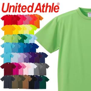 United Athle  CAB ユナイテッドアスレ 通年 ドライ Tシャツ 半袖 アダルト 5900-01 ポリエステル 男女兼用 学祭 カラフル 吸水速乾｜michioshop