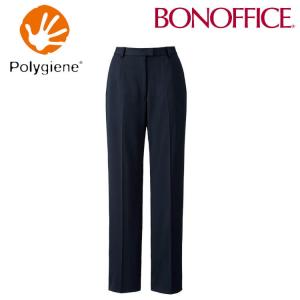 事務服 制服 BONOFFICE ボンオフィス 裾上げらくらくパンツ AP6253 A222シリーズ シャドーストライプニット ボンマックス サイズ17号・19号｜michioshop