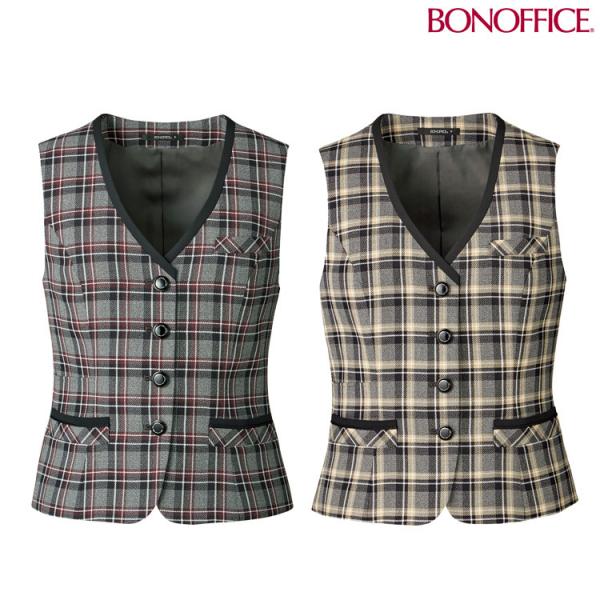 事務服 制服  BONOFFICE ボンオフィス ベスト AV1282  A214シリーズ  ボンマ...