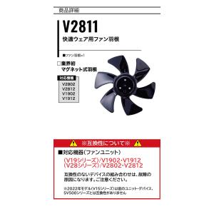 HOOH 快適ウェア用ファン羽根 V2811 ...の詳細画像2