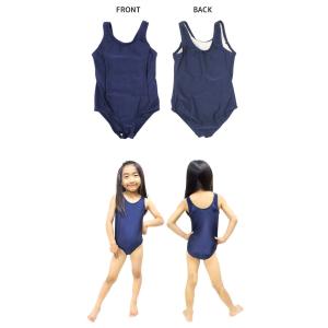 子供 スクール水着 学校用 キッズ 紺色 女の...の詳細画像1