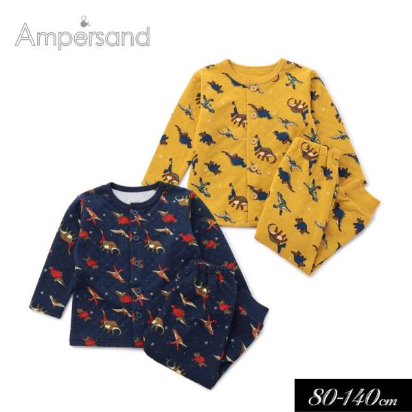 セール 子供服t ampersand アンパサンド ウィンター ダイナソー柄 ニットキルト パジャマ...