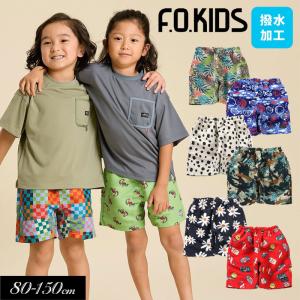 子供服 F.O.KIDS 水陸両用 総柄 アクティブ パンツ 5分丈 キッズ 女の子 男の子 ジュニア お揃い 総柄 ズボン 2024夏｜mickykids