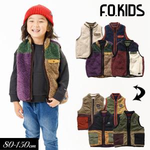 BREEZE（ブリーズ） ベスト 「WEB限定」 総柄リバーシブルボアベスト