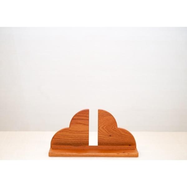 スタンド猪目扇　愛の扇　お神札立て　ハート　扇型　欅　国産　神仏具　Cool　シンプル　和モダン　和...