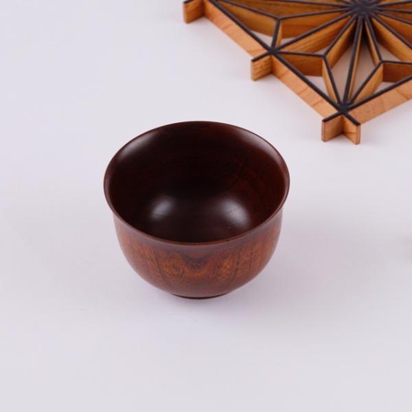 日月　欅CUP　ぐい呑み　茶湯器　漆塗り　拭き漆　欅　古代朱　弁柄漆　朱溜塗り　伝統工芸　国産　和モ...