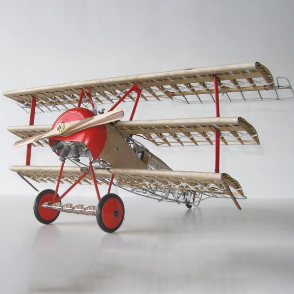 木製 飛行機模型キット フォッカー Dr.1（モデルエアウェイ）