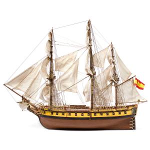 帆船模型キット サン ファン バウティスタ 1/80 : 木製模型キットの