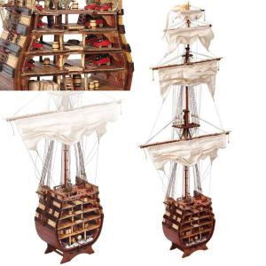 帆船模型キット サンタマリアスターターセット : 木製模型キットの