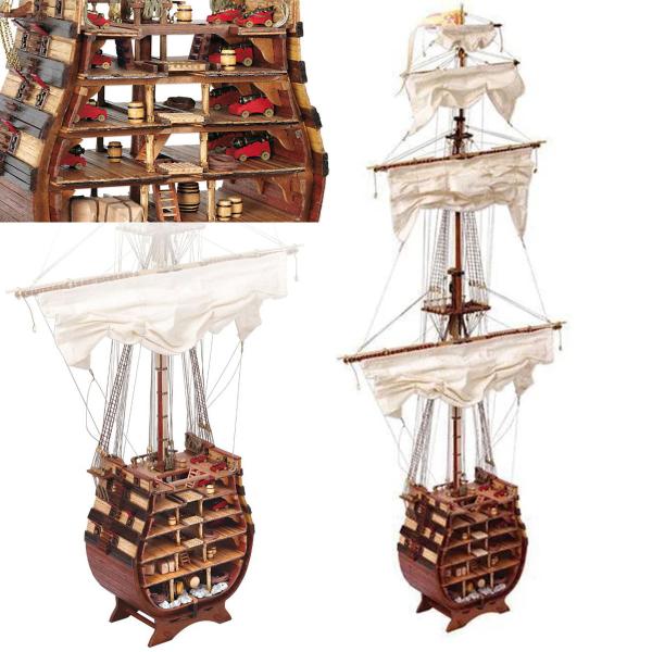 帆船模型キット サンティシマ　トリニダー　クロスセクション