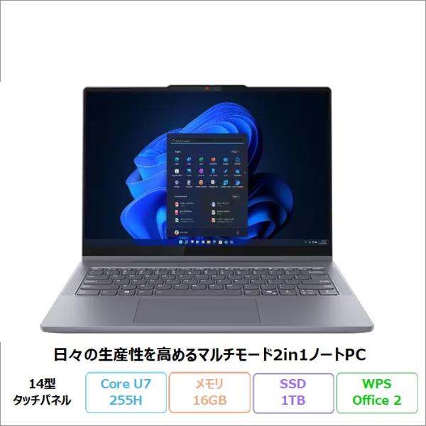 Lenovo IdeaPad 5i 2-in-1 Gen 10 2in1 ノートパソコン 83KRC...