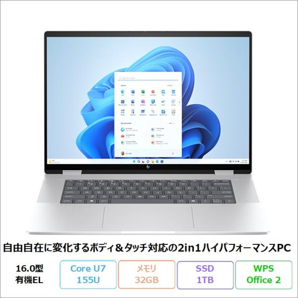 HP Envy x360 16-ac0001TU 2in1ノートPC 9W639PA#ABJ Win...