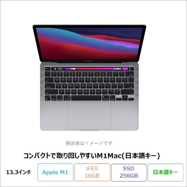 APPLE MACBOOK PRO ノートパソコン A2338 Mac OS Apple M1 16...