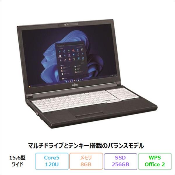 富士通 LIFEBOOK A5513/RX ノートパソコン FMVA0F051P Windows11...