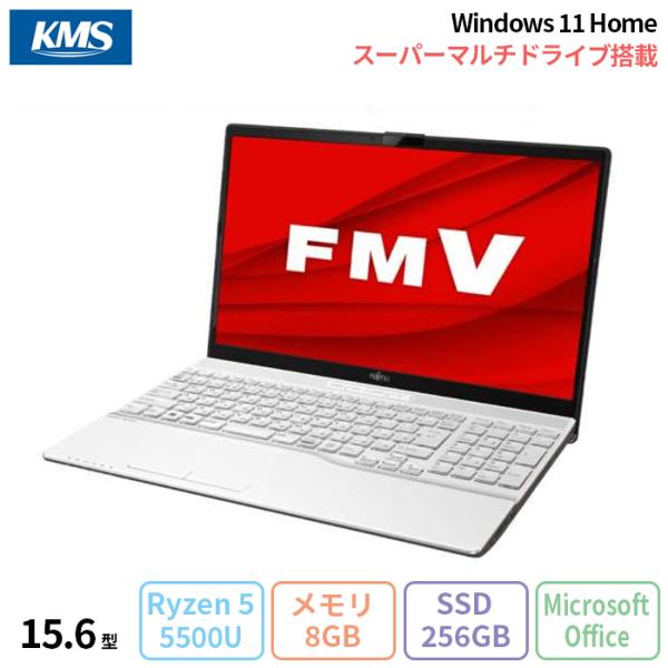 富士通 LIFEBOOK AH450/J ノートパソコン FMVA450JW Windows11 O...