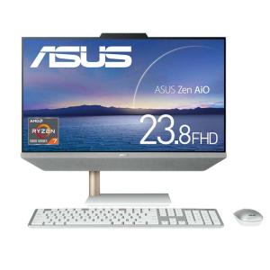 ASUS (エイスース) AIO デスクトップパソコン ZenAiO 24 Windows 11 Home AMD Ryzen 7 5825U メモリ16GB SSD512GB HDD1TB メーカー再生品Bランク｜microdirect