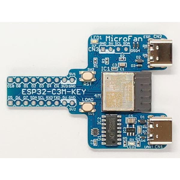 ESP32-C3M-KEY-R1A (ESP32-C3-MINI-1:RISC-V, 4M 開発ボー...
