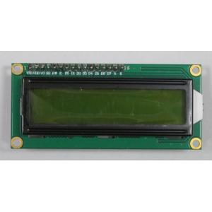 16文字2行I2C液晶文字ディスプレイ（5V、文字黒、バックライト黄緑）