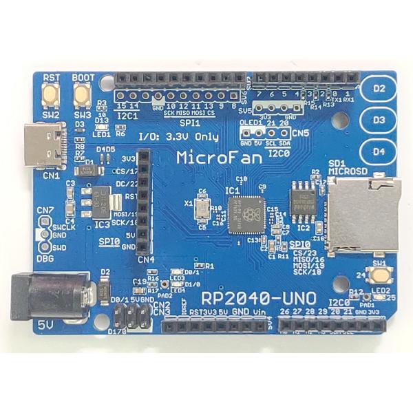 RP2040-UNO-R2 (RP2040, Dual ARM Cortex-M0+ 16MB Fl...
