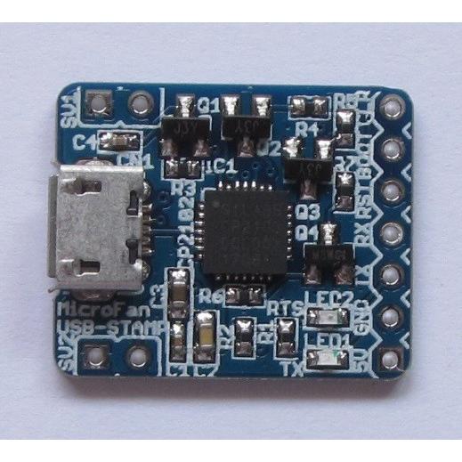 USB-STAMP：USB-UART コンバーター(CP2102，microUSB)
