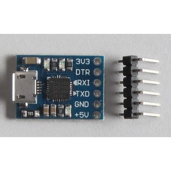USB-UART コンバーター(CP2102，microUSB)
